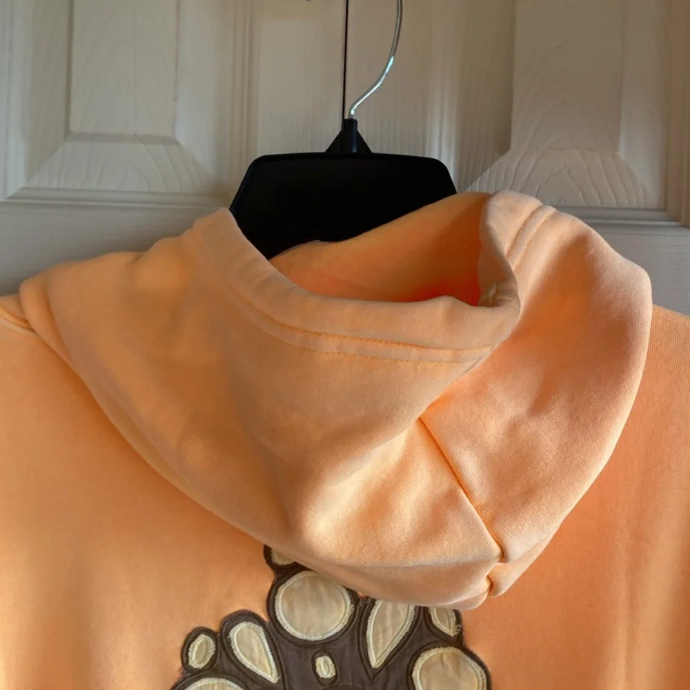 Free People NWT × HOKA Relaxed Embroidered Appliqué Kangaroo Pocket Hoodie XS - Picture 8 of 15